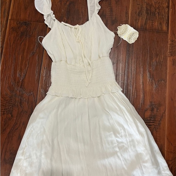 Altar’d State Ivory Smocked Ruffle Dress NEW WITH TAGS - Picture 2 of 7
